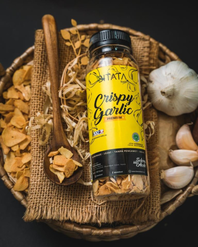 BITATA Crispy Garlic Premium (Bawang Putih Goreng) 100gr